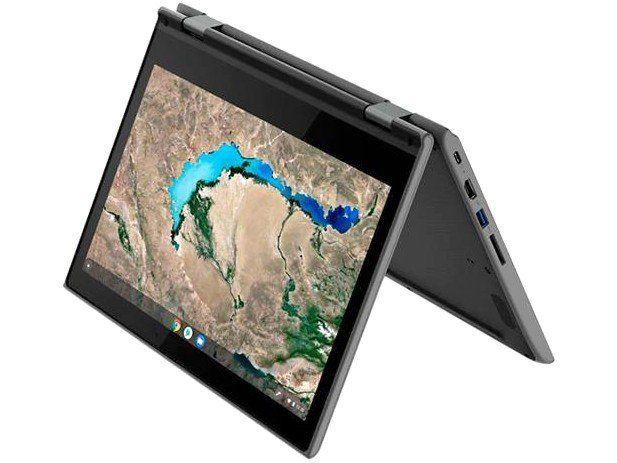 Chromebook 2 em 1 Lenovo 300E Intel Celeron - 4GB 32GB eMMC Touch